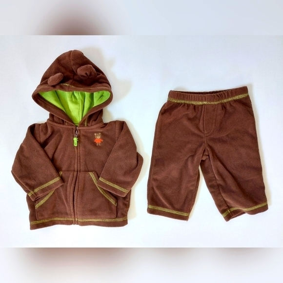 Carter's Other - Brown Bear Fleece 2 Piece Outfit Carters‎ 3 Month Infant Halloween Costume
